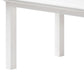 63" White Solid Wood Dining Table