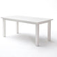 71" White Wood Dining Table