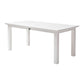 71" White Solid Wood Dining Table