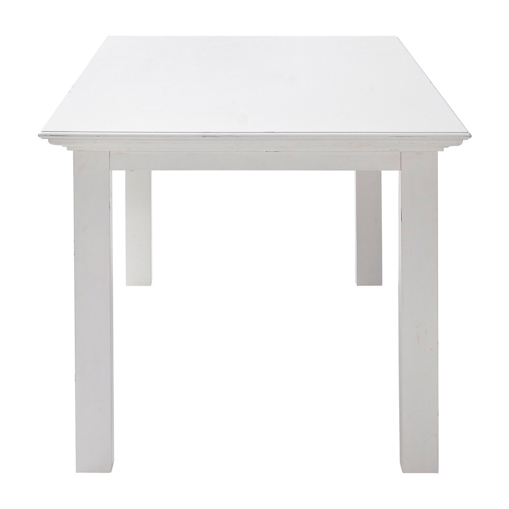 71" White Wood Dining Table