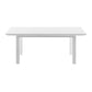 79" White Solid Wood Butterfly Leaf Extending Dining Table