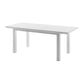 79" White Solid Wood Butterfly Leaf Extending Dining Table