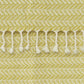 50" X 60" Green Cotton Woven Chevron Throw Blanket with Fringe