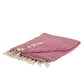 50" X 60" Hot Pink Cotton Woven Chevron Throw Blanket with Fringe