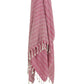 50" X 60" Hot Pink Cotton Woven Chevron Throw Blanket with Fringe