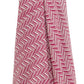 50" X 60" Hot Pink Cotton Woven Chevron Throw Blanket with Fringe