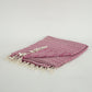 50" X 60" Hot Pink Cotton Woven Chevron Throw Blanket with Fringe