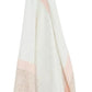 50" X 60" Blush Cotton Woven Color Block Throw Blanket with Fringe