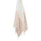 50" X 60" Blush Cotton Woven Color Block Throw Blanket with Fringe