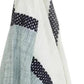 50" X 60" Blue And Ivory Cotton Woven Color Block Throw Blanket with Fringe