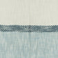50" X 60" Blue Cotton Woven Color Block Throw Blanket with Fringe