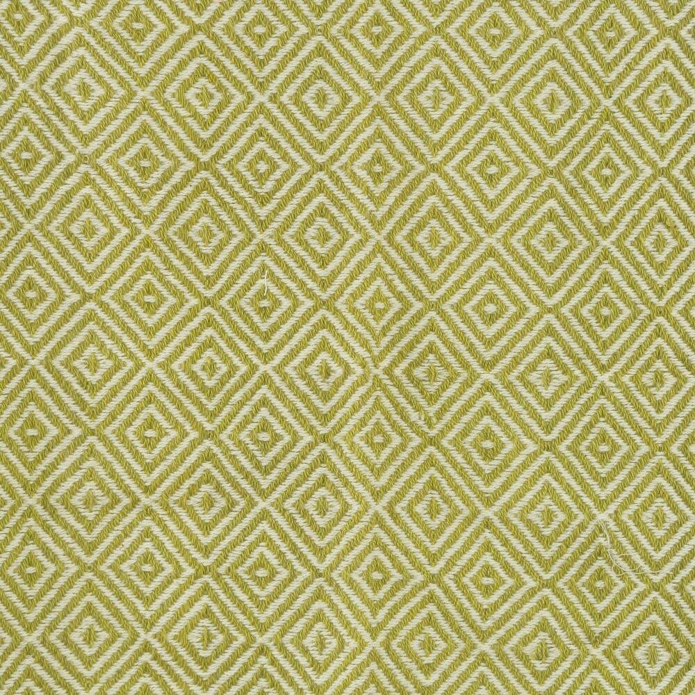 50" X 60" Citrine And Ivory Geometric Cotton Throw Blanket with Fringe