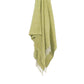 50" X 60" Citrine And Ivory Geometric Cotton Throw Blanket with Fringe