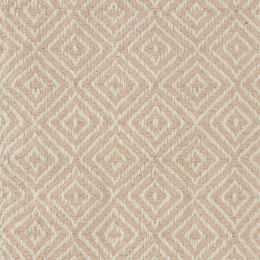 50" X 60" Blush Cotton Woven Geometric Throw Blanket with Fringe