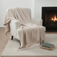 50" X 60" Blush Cotton Woven Geometric Throw Blanket with Fringe
