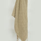 50" X 60" Natural Cotton Woven Geometric Throw Blanket with Fringe