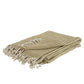 50" X 60" Natural Cotton Woven Geometric Throw Blanket with Fringe