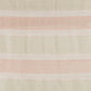50" X 60" Beige And Pink Cotton Woven Striped Throw Blanket with Fringe