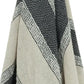 50" X 60" Black Cotton Woven Striped Throw Blanket with Fringe