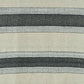 50" X 60" Black Cotton Woven Striped Throw Blanket with Fringe