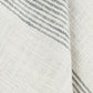 50" X 60" Gray And Ivory Cotton Woven Striped Throw Blanket with Fringe
