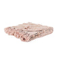 Blush Woven 100% Woven Textured Cotton Floral Throw Blanket