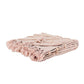 Blush Woven 100% Woven Textured Cotton Floral Throw Blanket