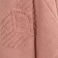 50" X 60" Coral Cotton Woven Ikat Throw Blanket with Tassels