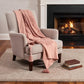 50" X 60" Coral Cotton Woven Ikat Throw Blanket with Tassels