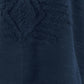50" X 60" Blue Cotton Woven Ikat Throw Blanket with Tassels