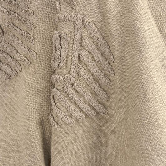 50" X 60" Brown Cotton Woven Ikat Throw Blanket with Tassels