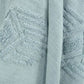 50" X 60" Aqua Cotton Woven Ikat Throw Blanket with Tassels