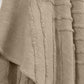 50" X 60" Brown Cotton Woven Geometric Throw Blanket with Tassels