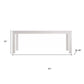 35" Gray Solid Wood Dining Table