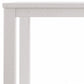 63" White Solid Wood Dining Table