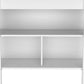41" Dark Brown and White Wood Kitchen Island Set With Storage