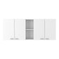 41" Dark Brown and White Wood Kitchen Island Set With Storage