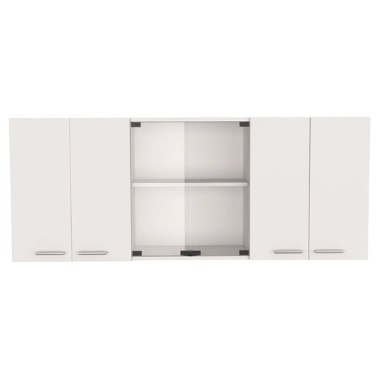 41" Gray and White Wood Kitchen Island Set With Storage