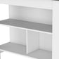 41" Gray and White Wood Kitchen Island Set With Storage