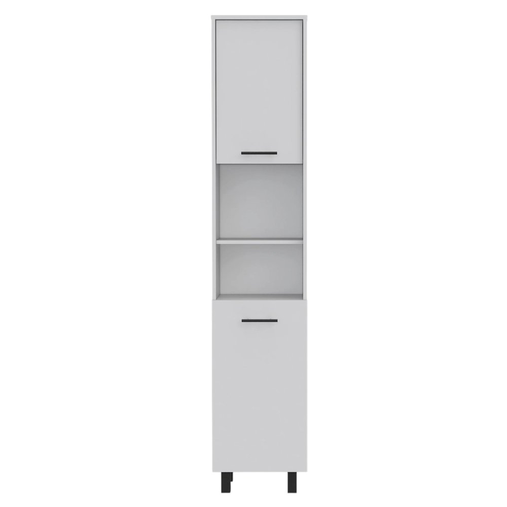 41" Dark Brown and White Wood Kitchen Island Set With Storage