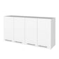 41" Dark Gray and White Wood Kitchen Island Set With Storage