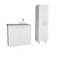 White 39" Kitchen Island Set