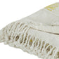 Yellow Woven Cotton Throw Blanket