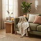Beige Woven 100% Poly Pet Throw Blanket
