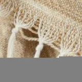 Beige Woven 100% Poly Pet Throw Blanket