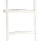 76" White Six Step Solid Wood Decorative Ladder