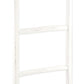 76" White Six Step Solid Wood Decorative Ladder