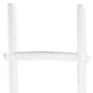 76" White Six Step Solid Wood Decorative Ladder