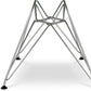 White and Silver Steel Dining Side Chair