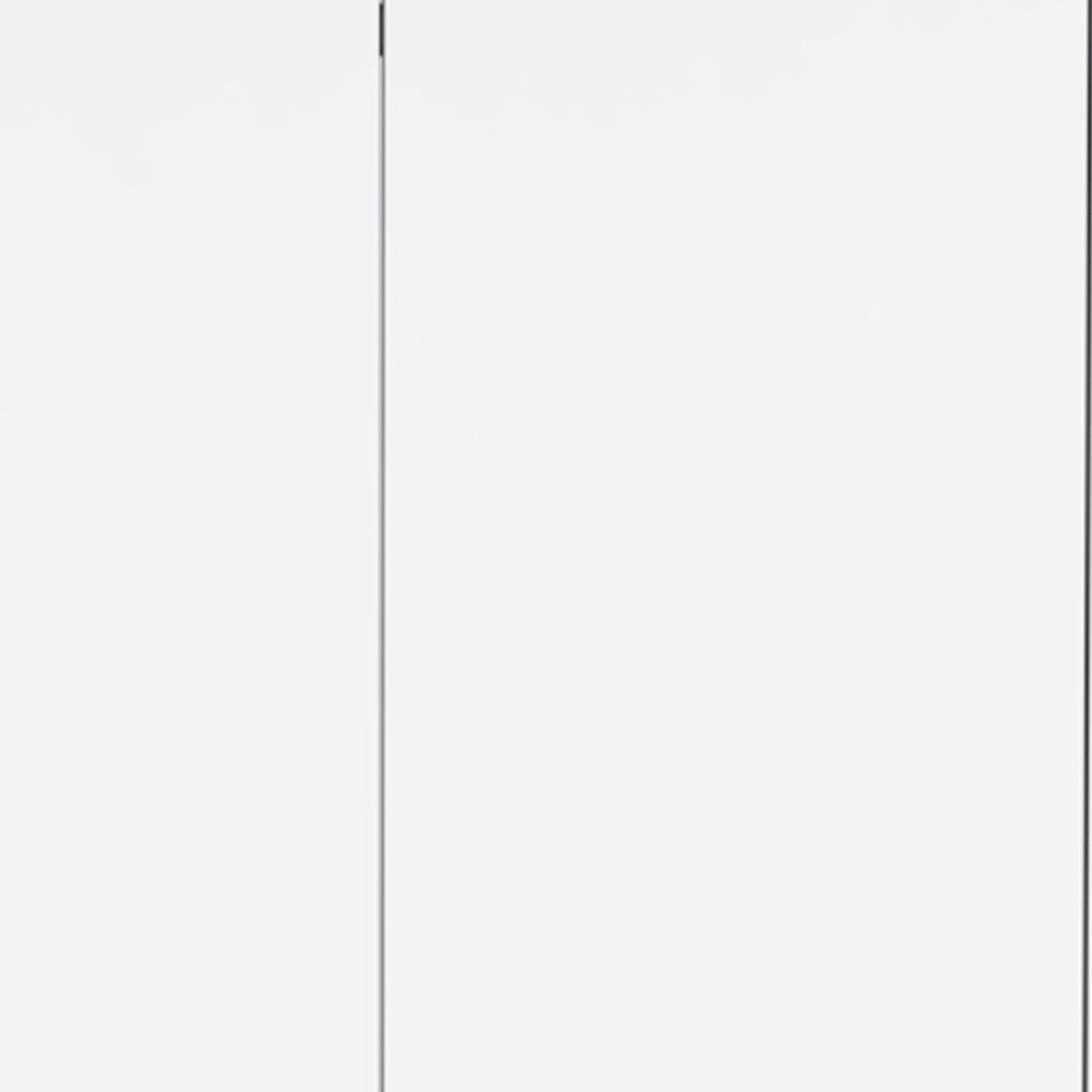 71" White Wood Two Door Two Drawer Combo Dresser